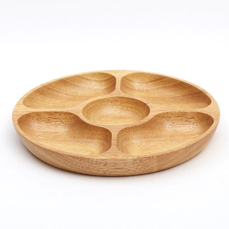Oak Wood Snacks Tray