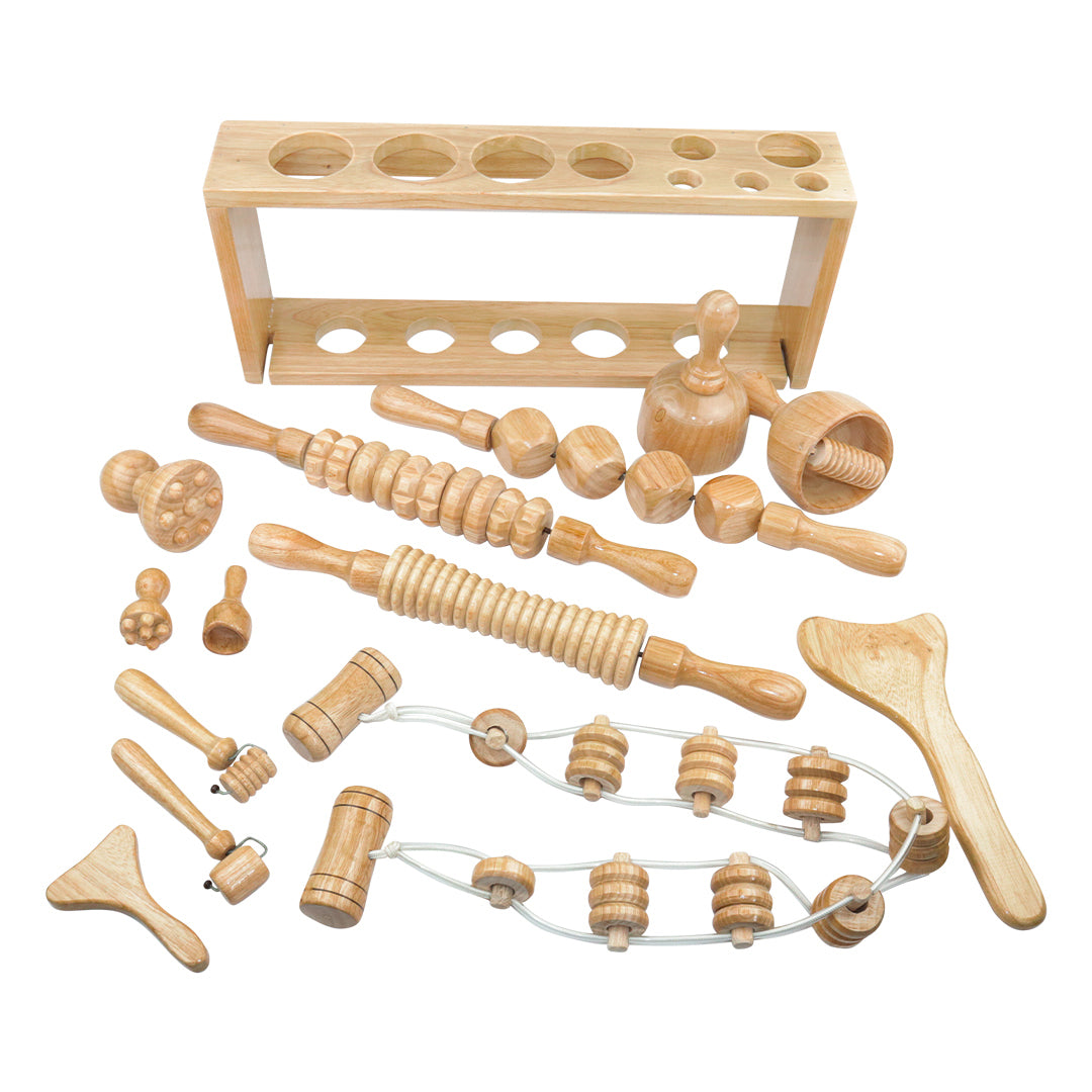 Wood Therapy 13 Elements - Colombian Therapies (Wall Shelf Included)